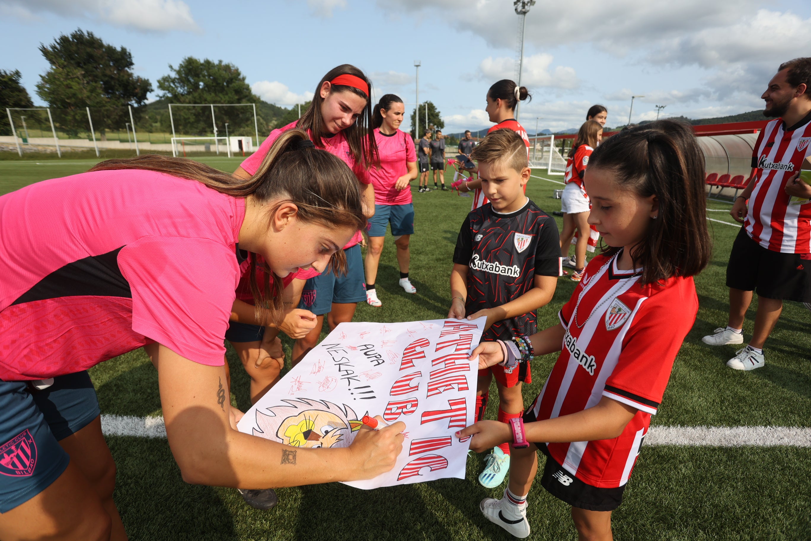 Primer entrenamiento del Athletic en Lezama