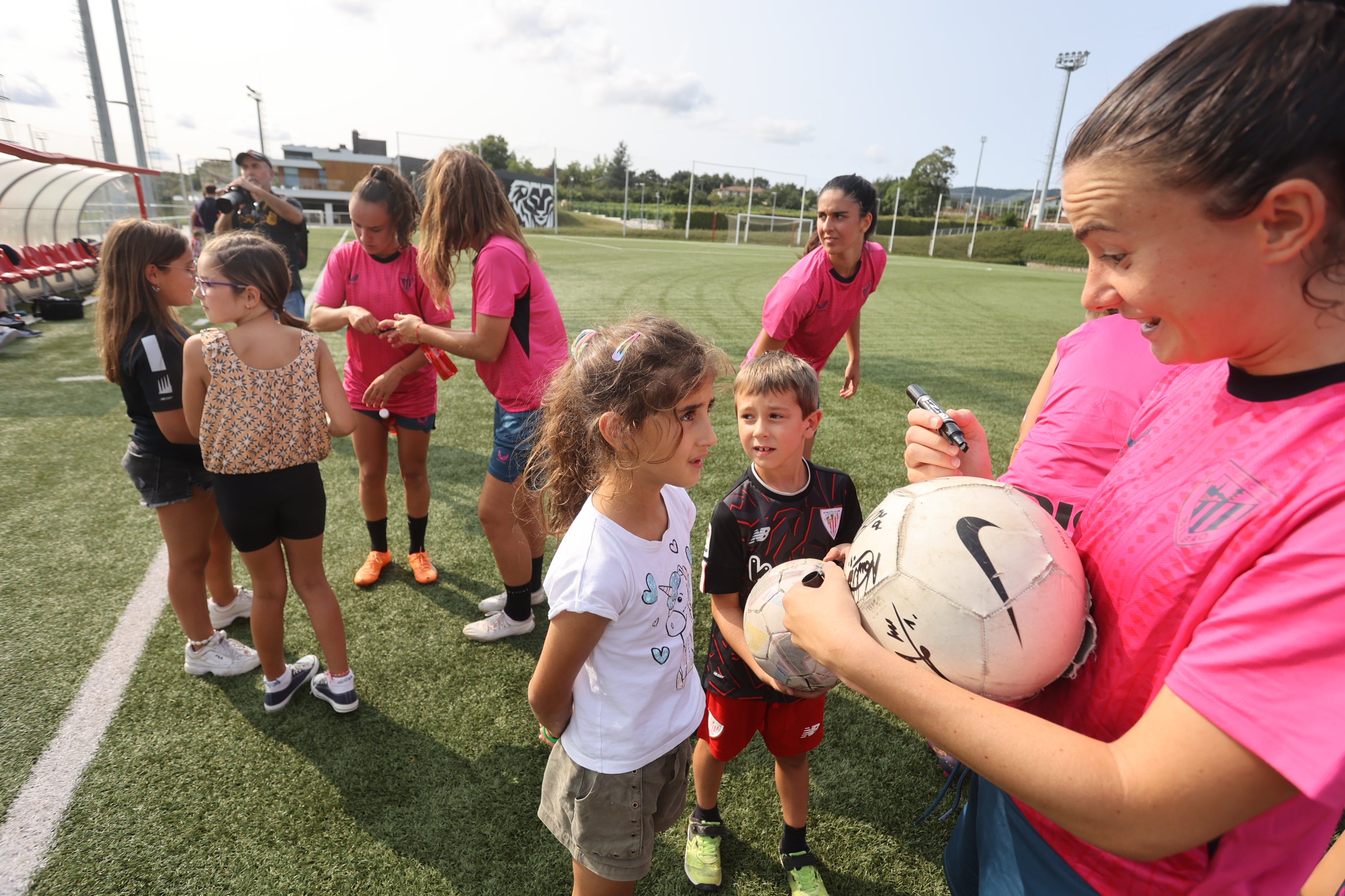 Primer entrenamiento del Athletic en Lezama