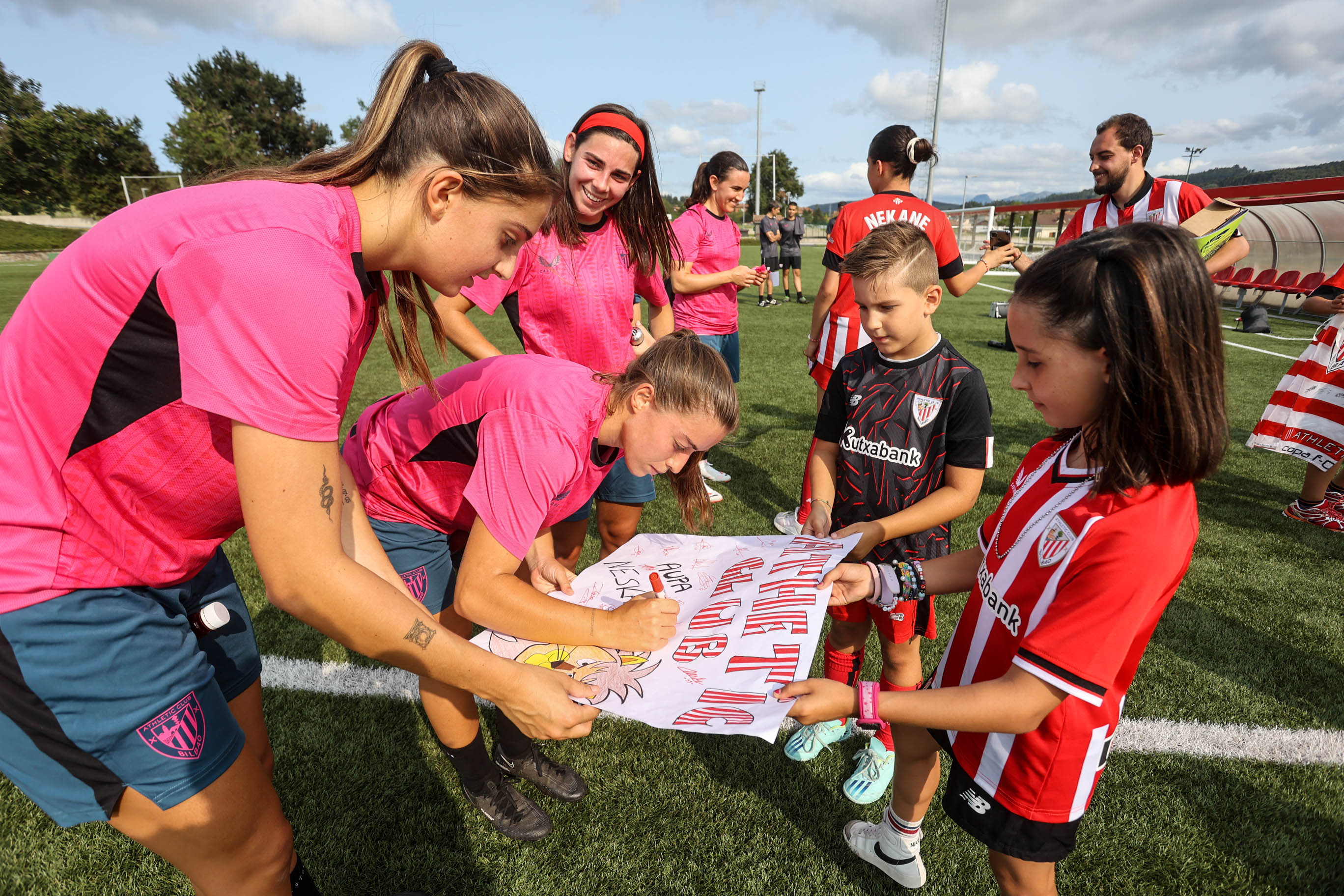 Primer entrenamiento del Athletic en Lezama