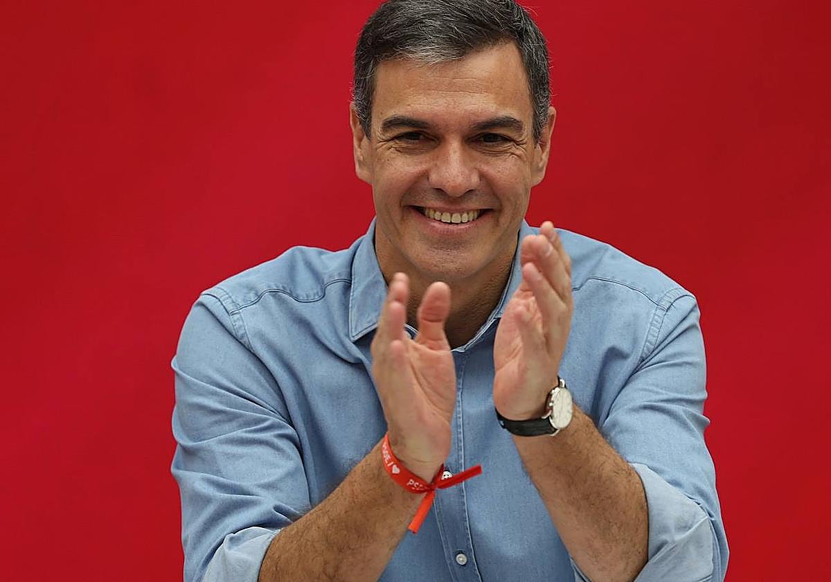 Pedro Sánchez tras conocerse los resultados electorales.