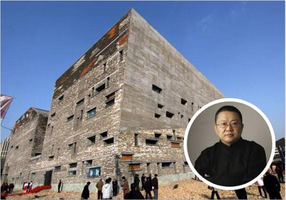 Proyecto de Wang Shu para el Museo Histórico de Ningbo, cuya fachada se mostrará en la exposición.