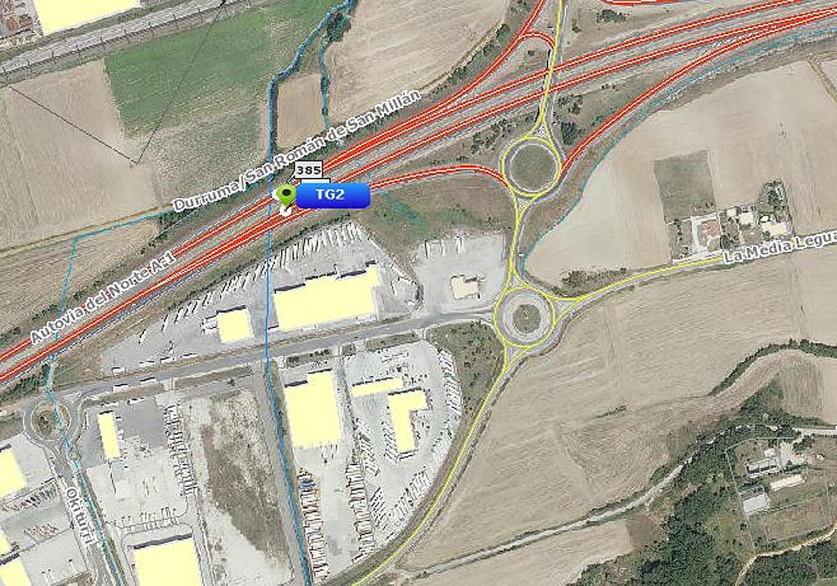 Reabren la A-1 a la altura de San Millán tras un accidente con dos heridos