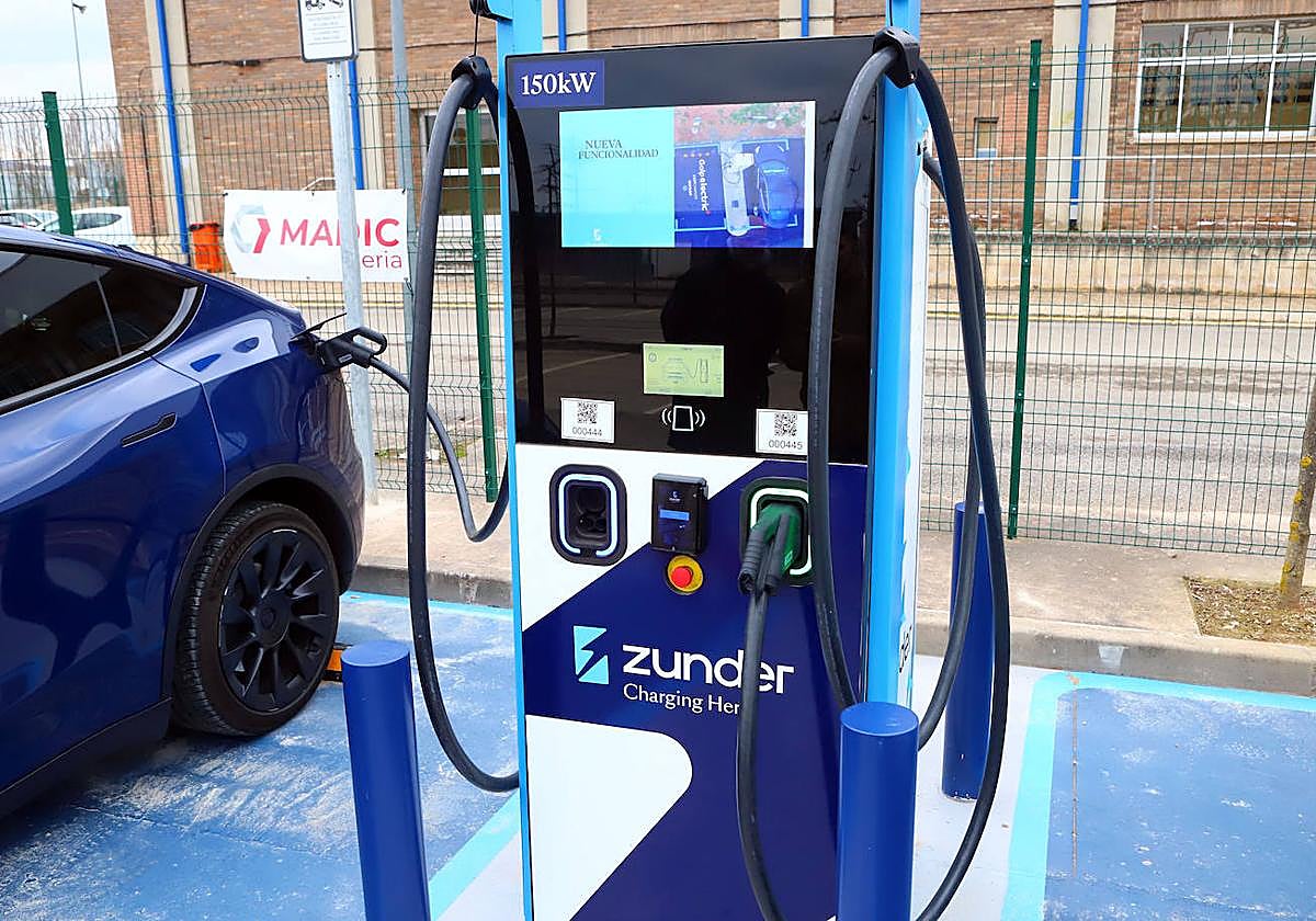 Una de las estaciones se encuentra en el parking anexo al polideportivo de Anduva.