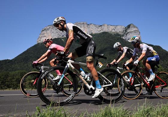 Mikel Landa, durante el pasado Tour.