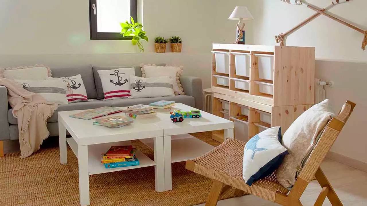 Cuarto de los juegos para los pequeños y jóvenes inquilinos.
