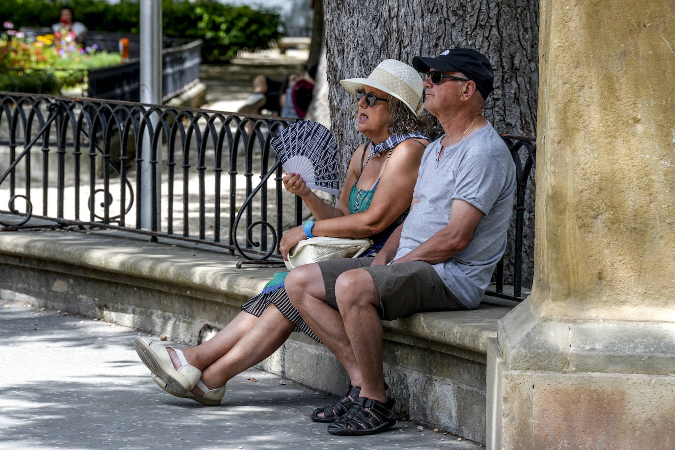 Las fotos de la asfixiante jornada de calor extremo en Álava