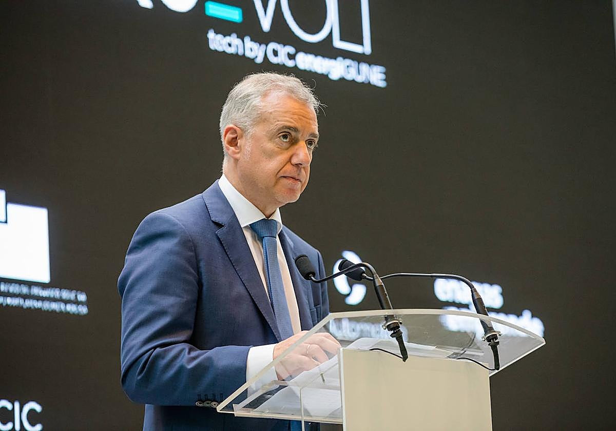 Iñigo Urkullu, en un acto institucional.