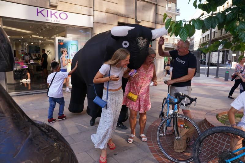 Toros en Moyua para promocionar las Corridas Generales
