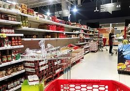 El dato del País Vasco en alimentos y bebidas no alcohólicas quedó ligeramente por debajo del nacional, con un 10,1% anual.