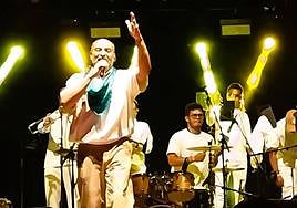 Alain con la pañoleta verde lorentina.