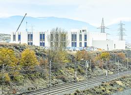 Obras de construcción del centro de datos en el polígono alavés de Arasur.