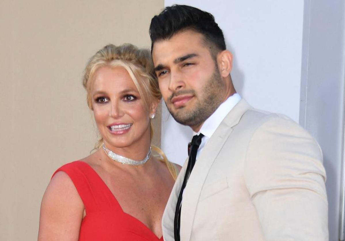 Britney Spears con Sam Asghari.