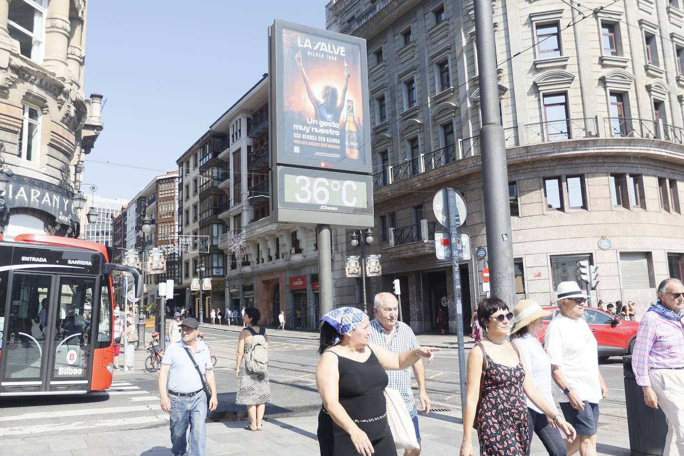 El peor día de la ola de calor en Bizkaia