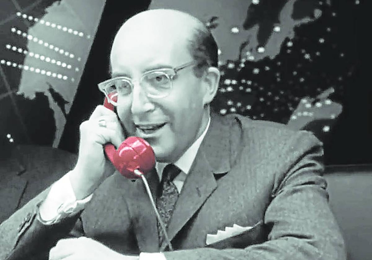 Peter Sellers, en una escena de la película de Stanley Kubrick '¿Teléfono rojo? Volamos hacia Moscú'.