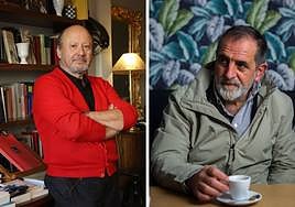 Los escritores Javier Otaola y Óscar Beltrán de Otálora, que conversarán el 8 de octubre en el Palacio Europa.