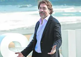 Javier Bardem en la edición de 2021 del Festival de San Sebastián, en la que presentó 'El buen patrón'.