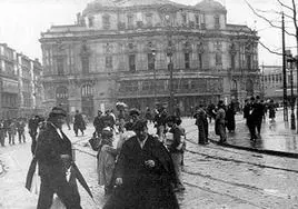 La Plaza del Arriaga, donde se produjo la agresión al mendigo Constantino García.