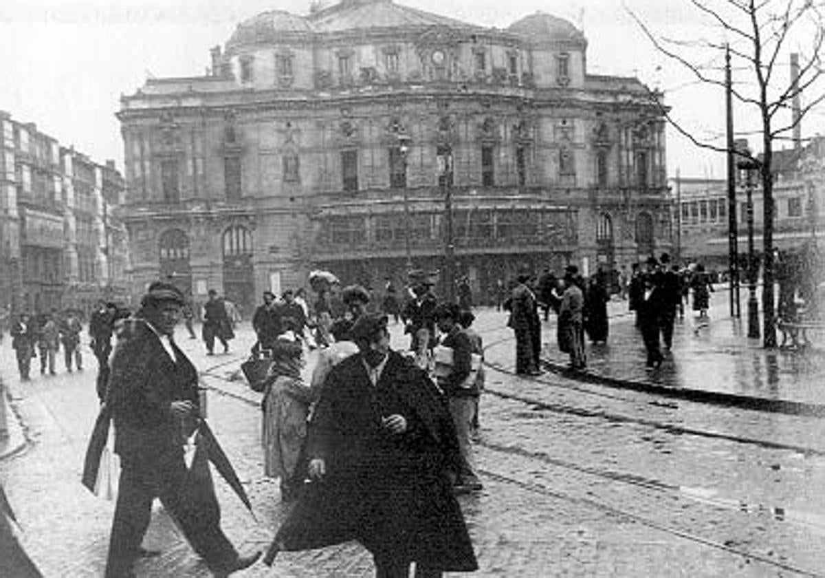 La Plaza del Arriaga, donde se produjo la agresión al mendigo Constantino García.