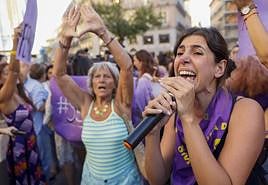 Jennifer Hermosoren aldeko manifestazioa, Madrilen, duela egun batzuk.