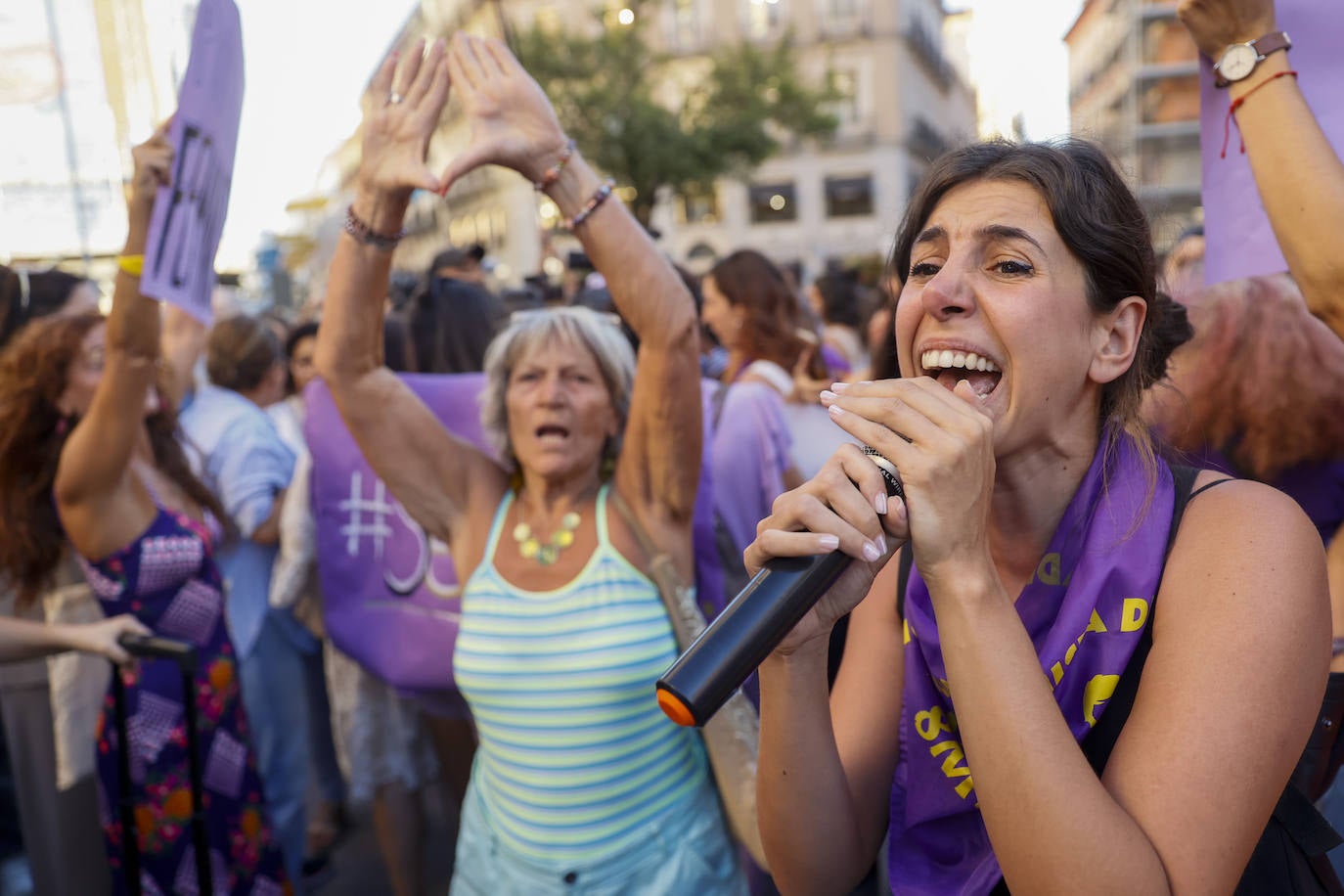 Jennifer Hermosoren aldeko manifestazioa, Madrilen, duela egun batzuk.
