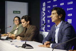 Sergio Fernández, en la presentación de Ianis Hagi.