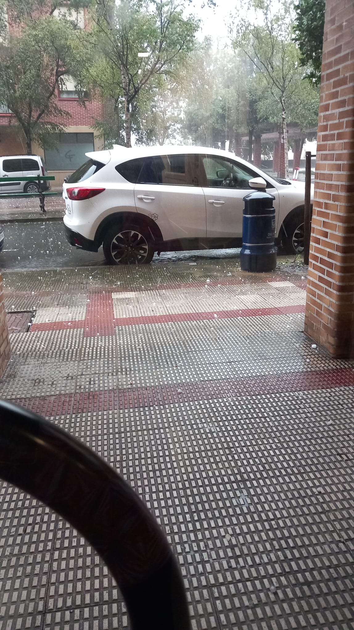 Una granizada provoca diversos daños en Bizkaia