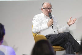 El director del Festival de Cine durante la rueda de prensa de este martes.