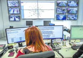 Las cámaras de vigilancia se conectarán al videowall de la Policía Local.