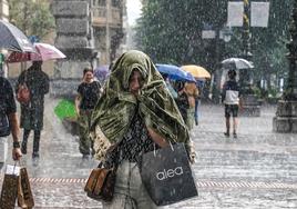 Aviso amarillo esta tarde por precipitaciones intensas y tormentas en Bizkaia