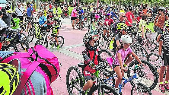 Las bicicletas se pusieron en marcha