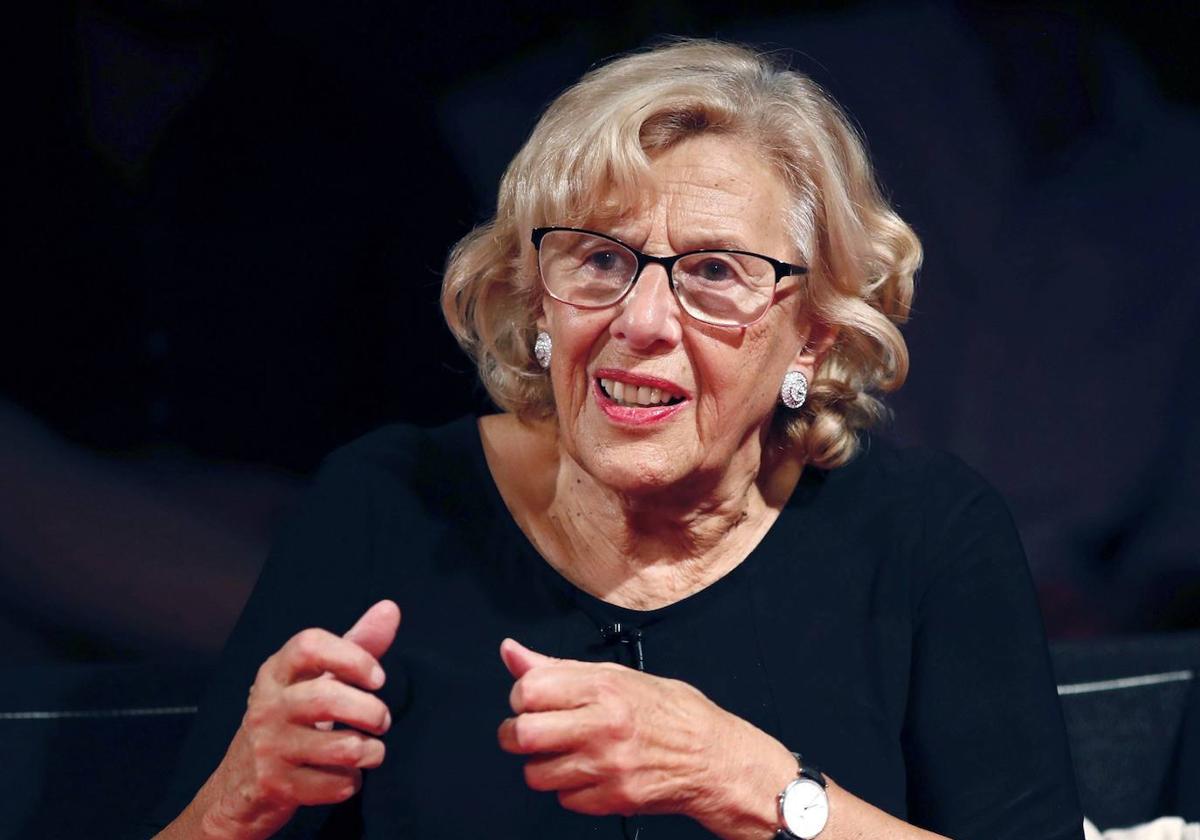 Manuela Carmena, durante una conferencia.