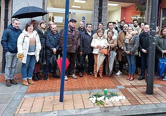 Homenaje realizado a Alfredo Ramos Vázquez en enero, con sus dos hijas en la parte central.