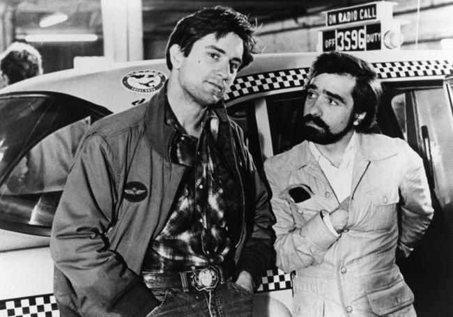 De Niro y Scorsese, en el rodaje de 'Taxi Driver'.