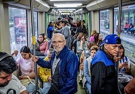 Los tranvías han registrado más usuarios en este Día sin coche.