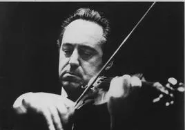 Félix Ayo, un violinista de prestigio mundial.
