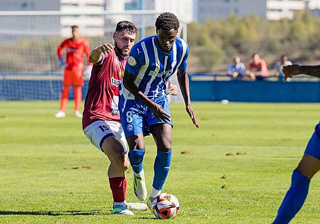 Selu Diallo, en el último partido del filial.