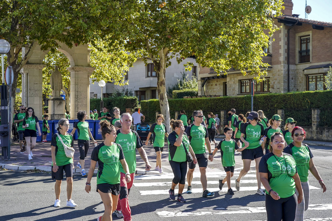 La marcha en Vitoria contra el cáncer, en imágenes