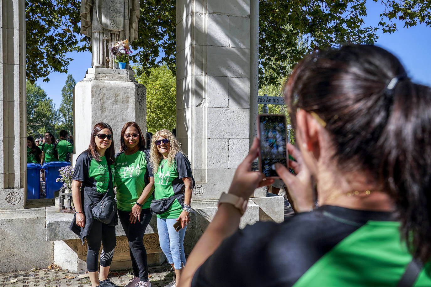 La marcha en Vitoria contra el cáncer, en imágenes