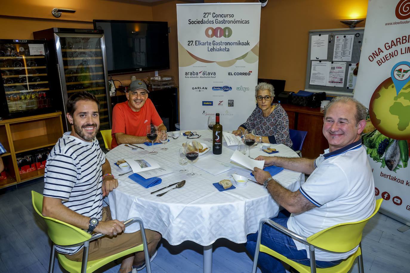 Así fue la cena en la sociedad gastronómica Zabaldegia