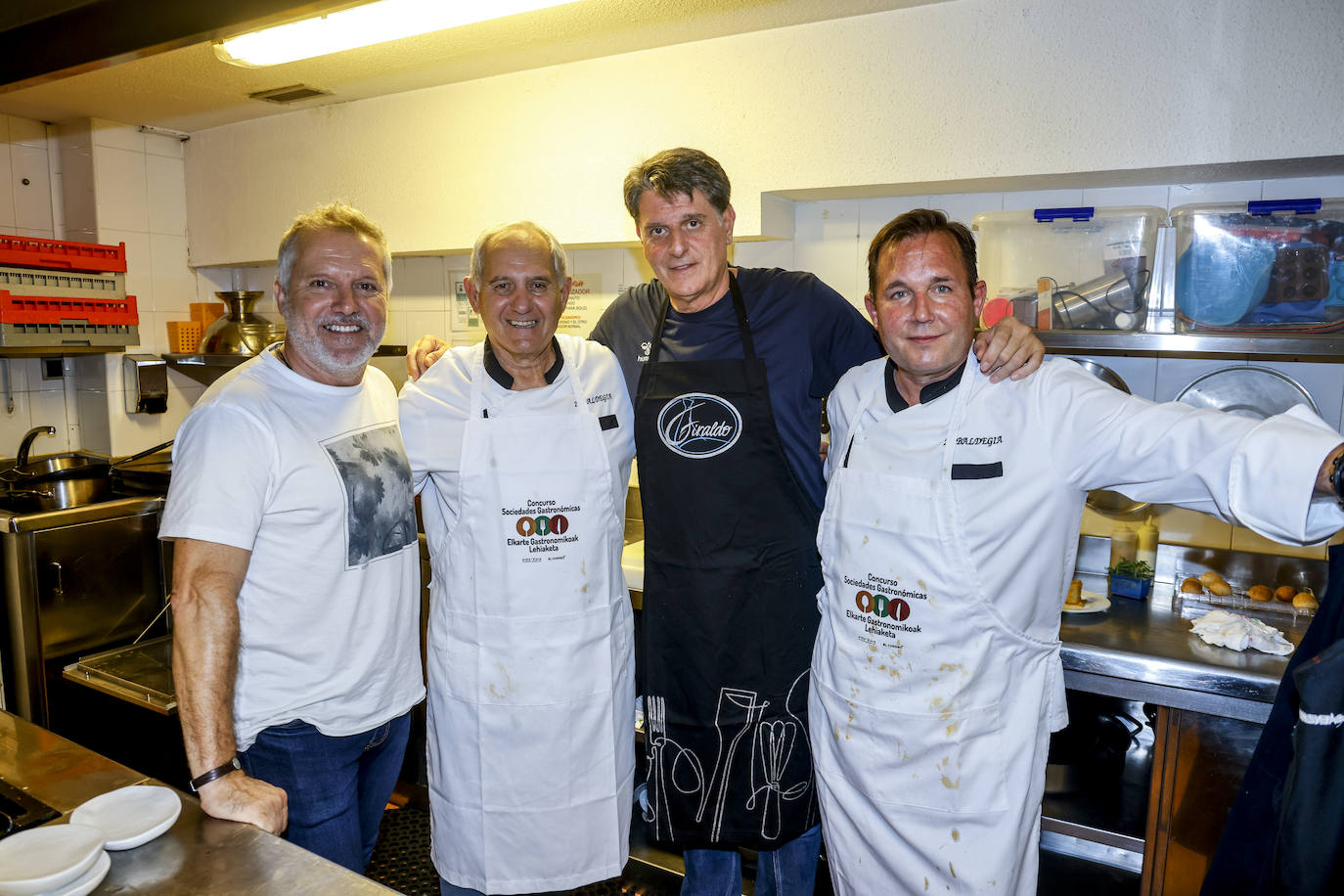 Así fue la cena en la sociedad gastronómica Zabaldegia