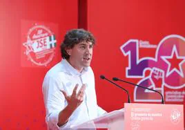 Andueza ha participado en la clausura del XI Congreso de las Juventudes Socialistas de Euskadi.