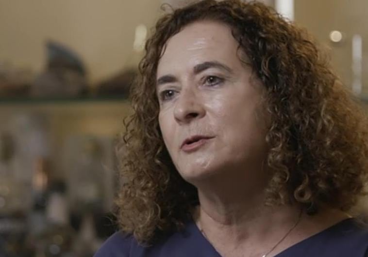 Mari Carmen Merino, viuda de Francisco Javier Gómez Elósegui.