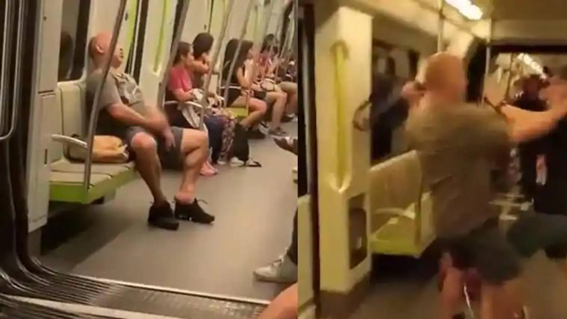 Un hombre se masturba en el metro de Valencia y se lía a golpes con un  usuario que le recriminó su actitud | El Correo