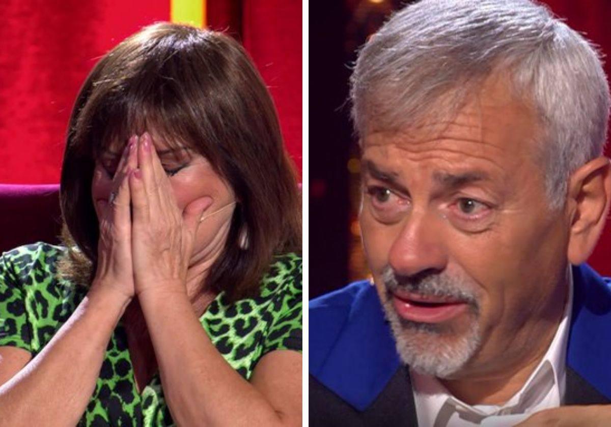 Carlos Sobera rompe a llorar ante la infancia de Loles León: «¡Vaya abuela, por favor!»