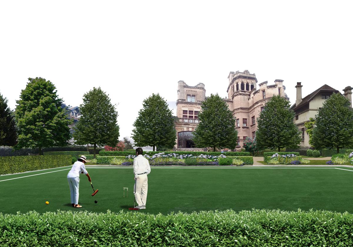 Fotomontaje con el proyecto de hotel de lujo en el Palacio Arriluce.