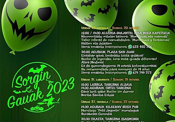 La Llanada Alavesa acogerá el festival de terror 'Sorgin Gauak'