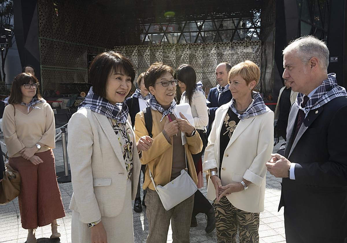 Urkullu, durante el encuentro de este sábado