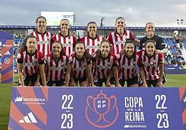 El equipo titular de la semifinal de la Copa de la Reina de la pasada edición