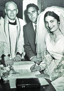 Imagen - Agustina Cillero viajó para casarse con su novio en septiembre de 1960.