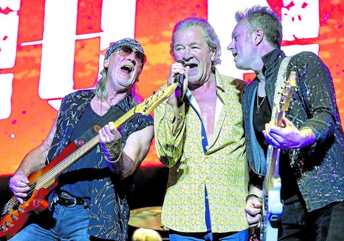 Los míticos Deep Purple, en una reciente actuación en el festival Rock Imperium de Cartagena.